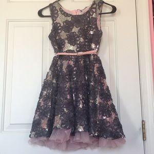 Gray & Pink Dress